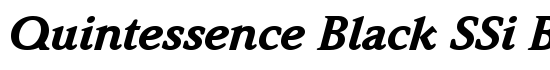 Quintessence Black SSi Black Italic - Download Thousands of Free Fonts at FontZone.net