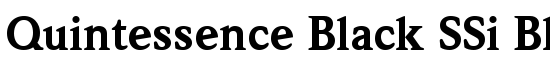 Quintessence Black SSi Black - Download Thousands of Free Fonts at FontZone.net