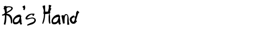 Ra's Hand - Download Thousands of Free Fonts at FontZone.net