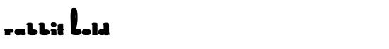 Rabbit Bold - Download Thousands of Free Fonts at FontZone.net