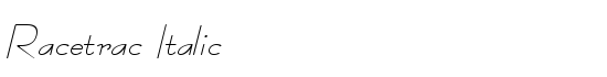 Racetrac Italic - Download Thousands of Free Fonts at FontZone.net