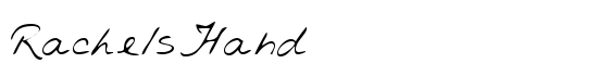 RachelsHand - Download Thousands of Free Fonts at FontZone.net