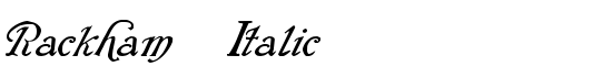 Rackham Italic - Download Thousands of Free Fonts at FontZone.net