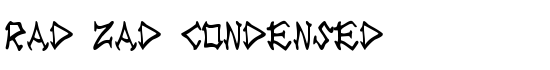 Rad Zad Condensed - Download Thousands of Free Fonts at FontZone.net