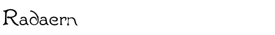 Radaern - Download Thousands of Free Fonts at FontZone.net