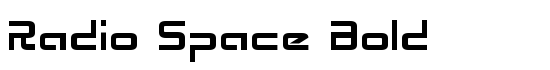 Radio Space Bold - Download Thousands of Free Fonts at FontZone.net