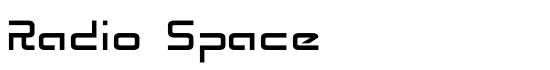 Radio Space - Download Thousands of Free Fonts at FontZone.net