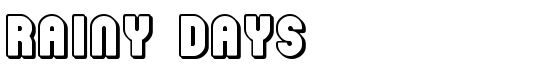 Rainy Days - Download Thousands of Free Fonts at FontZone.net
