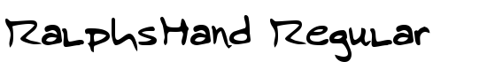 RalphsHand Regular - Download Thousands of Free Fonts at FontZone.net