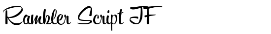 Rambler Script JF - Download Thousands of Free Fonts at FontZone.net
