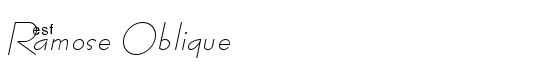 Ramose Oblique - Download Thousands of Free Fonts at FontZone.net