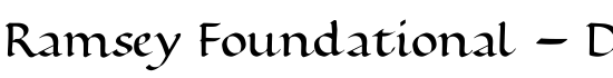 Ramsey Foundational - DGL - Download Thousands of Free Fonts at FontZone.net