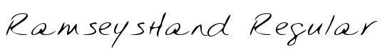 RamseysHand Regular - Download Thousands of Free Fonts at FontZone.net