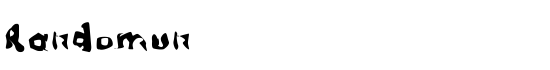 Randomun - Download Thousands of Free Fonts at FontZone.net