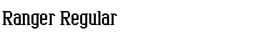 Ranger Regular - Download Thousands of Free Fonts at FontZone.net