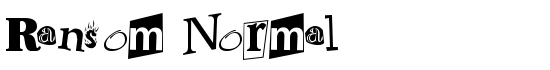 Ransom Normal - Download Thousands of Free Fonts at FontZone.net
