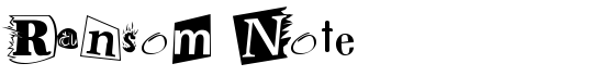 Ransom Note - Download Thousands of Free Fonts at FontZone.net