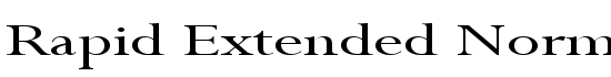 Rapid Extended Normal - Download Thousands of Free Fonts at FontZone.net