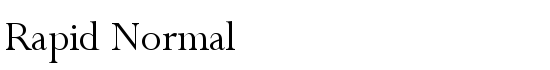 Rapid Normal - Download Thousands of Free Fonts at FontZone.net