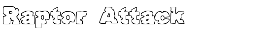 Raptor Attack - Download Thousands of Free Fonts at FontZone.net