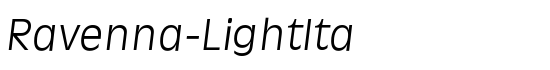 Ravenna-LightIta - Download Thousands of Free Fonts at FontZone.net