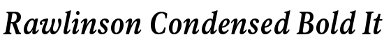 Rawlinson Condensed Bold Italic - Download Thousands of Free Fonts at FontZone.net