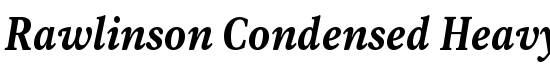 Rawlinson Condensed Heavy Italic - Download Thousands of Free Fonts at FontZone.net