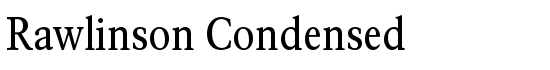 Rawlinson Condensed - Download Thousands of Free Fonts at FontZone.net