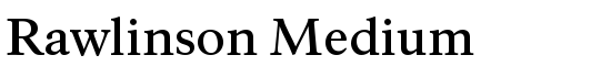 Rawlinson Medium - Download Thousands of Free Fonts at FontZone.net