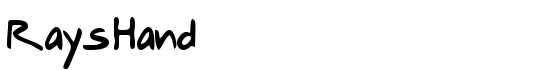 RaysHand - Download Thousands of Free Fonts at FontZone.net