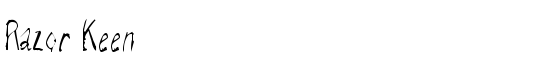 Razor Keen - Download Thousands of Free Fonts at FontZone.net