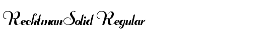 RechtmanSolid Regular - Download Thousands of Free Fonts at FontZone.net