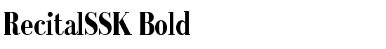 RecitalSSK Bold - Download Thousands of Free Fonts at FontZone.net