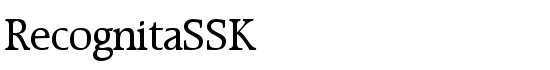 RecognitaSSK - Download Thousands of Free Fonts at FontZone.net