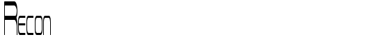 Recon - Download Thousands of Free Fonts at FontZone.net