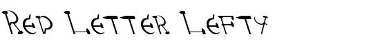 Red Letter Lefty - Download Thousands of Free Fonts at FontZone.net