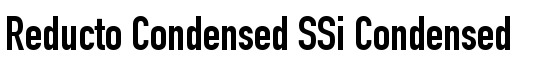 Reducto Condensed SSi Condensed - Download Thousands of Free Fonts at FontZone.net