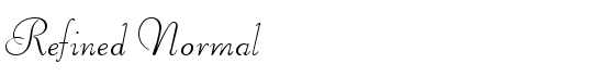 Refined Normal - Download Thousands of Free Fonts at FontZone.net