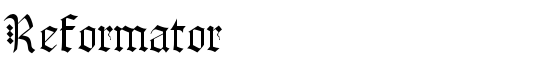 Reformator - Download Thousands of Free Fonts at FontZone.net