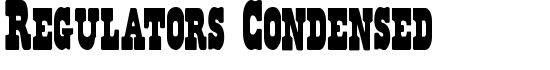 Regulators Condensed - Download Thousands of Free Fonts at FontZone.net