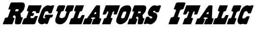 Regulators Italic - Download Thousands of Free Fonts at FontZone.net
