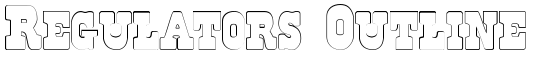 Regulators Outline - Download Thousands of Free Fonts at FontZone.net
