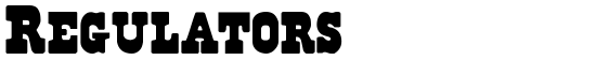 Regulators - Download Thousands of Free Fonts at FontZone.net