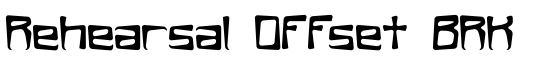 Rehearsal Offset BRK - Download Thousands of Free Fonts at FontZone.net