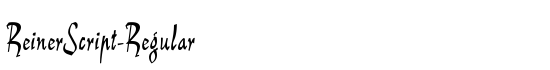 ReinerScript-Regular - Download Thousands of Free Fonts at FontZone.net