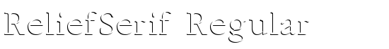 ReliefSerif Regular - Download Thousands of Free Fonts at FontZone.net