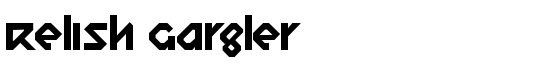 Relish Gargler - Download Thousands of Free Fonts at FontZone.net
