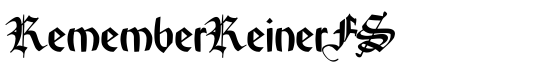 RememberReinerFS - Download Thousands of Free Fonts at FontZone.net