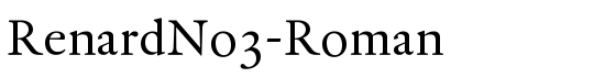RenardNo3-Roman - Download Thousands of Free Fonts at FontZone.net