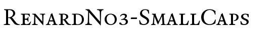 RenardNo3-SmallCaps - Download Thousands of Free Fonts at FontZone.net